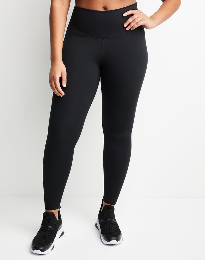 Champion Dame Leggings Sort - Soft Touch 7/8 - Danmark GFR-540976